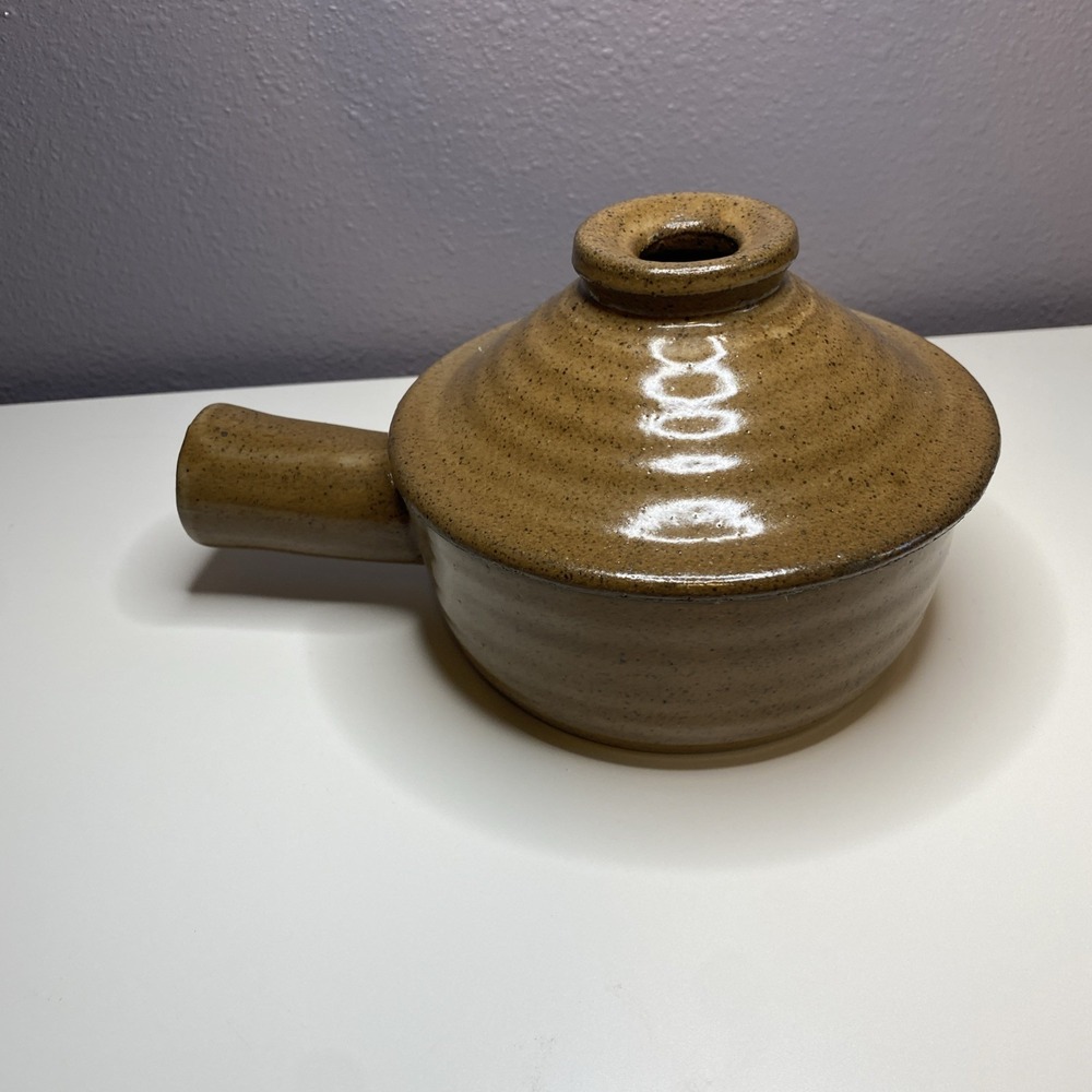 Stone Wave Microwave Cooker Non-Stick Ceramic Stoneware Small Pot With Lid